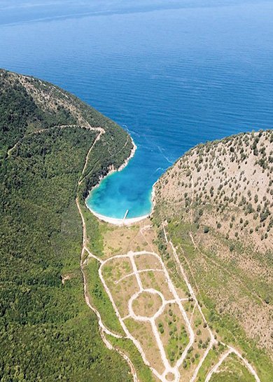 Kakome Beach from above